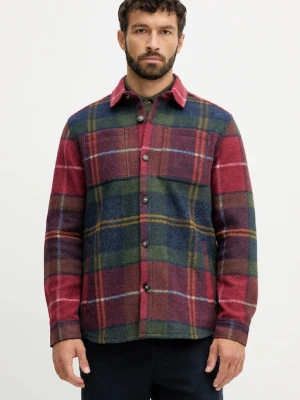 Barbour kurtka koszulowa kolor czerwony przejściowa MOS0400