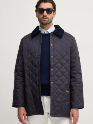 Barbour kurtka le Quilt męska kolor granatowy przejściowa MQU0001