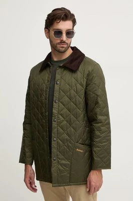 Barbour kurtka le Quilt męska kolor zielony przejściowa MQU0001