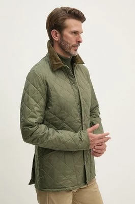 Barbour kurtka Heritage Liddesdale Quilted Jacket męska kolor zielony przejściowa MQU0240