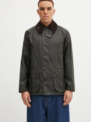 Barbour kurtka męska kolor zielony przejściowa