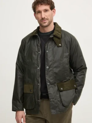 Barbour kurtka męska kolor zielony przejściowa oversize MWX2428OL52