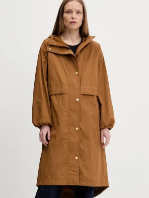Barbour kurtka NABOO kolor brązowy przejściowa oversize LSP0241