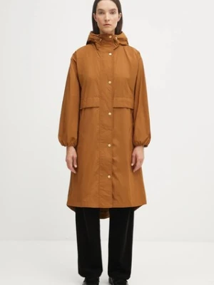 Barbour kurtka NABOO kolor brązowy przejściowa oversize LSP0241