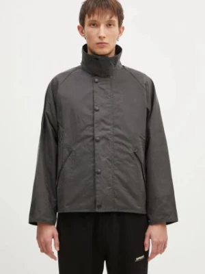 Barbour kurtka OS Transport Wax Jacket męska kolor szary przejściowa oversize MWX1678