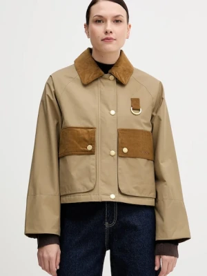 Barbour kurtka PHOEBE kolor beżowy przejściowa oversize LCA0371