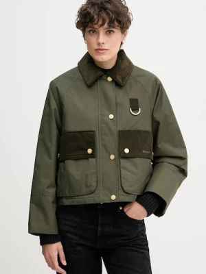 Barbour kurtka PHOEBE kolor zielony przejściowa oversize LCA0371