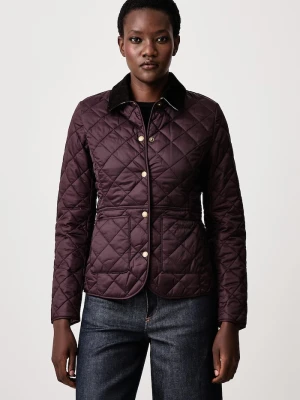 Barbour kurtka pikowana damska Deveron Quilt bordowy