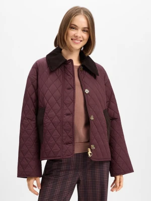 Barbour Kurtka pikowana Kobiety lila