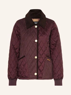Barbour Kurtka Pikowana Marla Z Mieszanki Materiałów rot