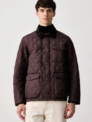 Barbour kurtka pikowana męska Hornby brązowy