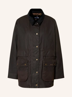 Barbour Kurtka Polowa Border braun CIEMNOBRĄZOWY