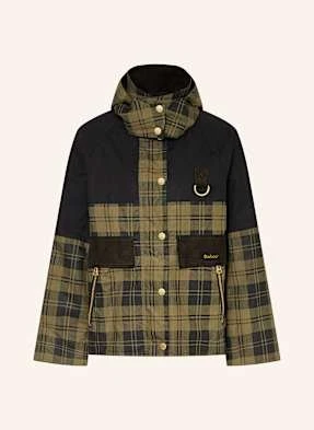 Barbour Kurtka Polowa Elaine Z Odpinanym Kapturem schwarz