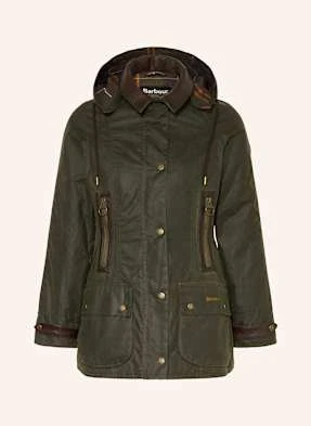 Barbour Kurtka Polowa Ivy Z Odpinanym Kapturem gruen