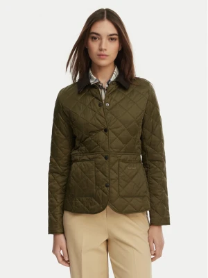 Barbour Kurtka przejściowa Deveron LQU1012OL51 Zielony Regular Fit