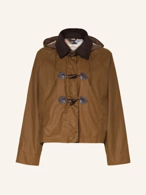 Barbour Kurtka Puchowa Myra Z Odpinanym Kapturem braun