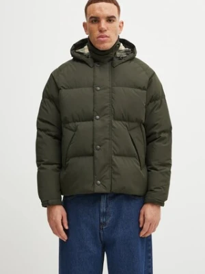 Barbour kurtka puchowa OS Down Transport Puffer Jacket kolor zielony zimowa oversize MQU1799SG71