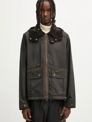 Barbour kurtka Re-Engineered Bardon Spey Wax Jacket kolor zielony przejściowa MWX2482OL71