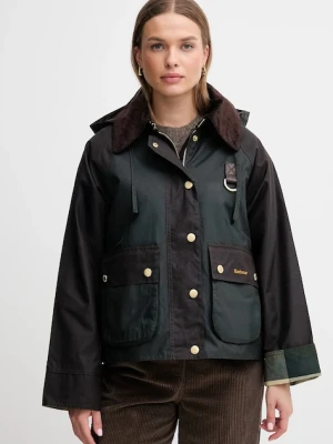 Barbour kurtka Reighton Wax damska kolor zielony przejściowa oversize LWX1397