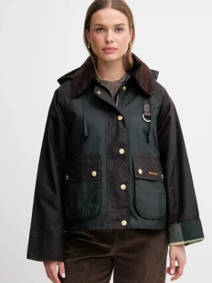 Barbour kurtka Reighton Wax damska kolor zielony przejściowa oversize LWX1397
