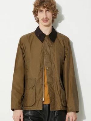 Barbour kurtka Wax Deck Jacket męska kolor zielony przejściowa MWX2280