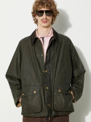 Barbour kurtka Wax Deck Jacket męska kolor zielony przejściowa MWX2280