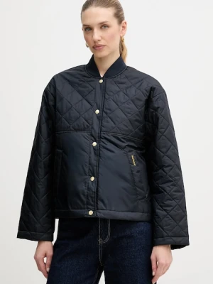 Barbour kurtka Wetherby kolor granatowy przejściowa oversize LQU1884
