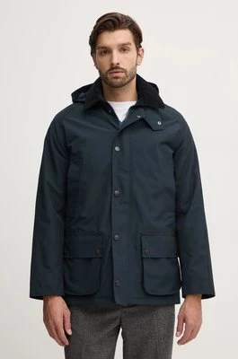 Barbour kurtka Winter Ashby Jacket męska kolor granatowy przejściowa MWB1001