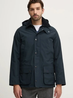 Barbour kurtka Winter Ashby Jacket męska kolor granatowy przejściowa MWB1001