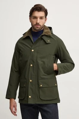 Barbour kurtka Winter Ashby Jacket męska kolor zielony przejściowa MWB1001