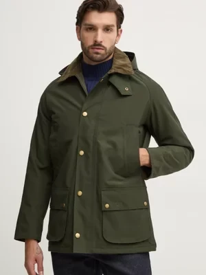 Barbour kurtka Winter Ashby Jacket męska kolor zielony przejściowa MWB1001