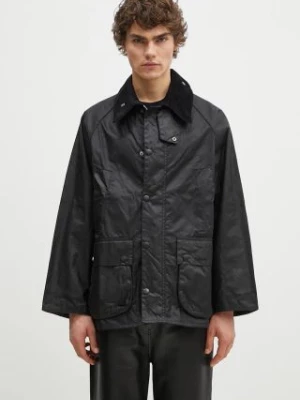 Barbour kurtka woskowana OS Bedale Wax Jacket kolor czarny przejściowa oversize MWX1679