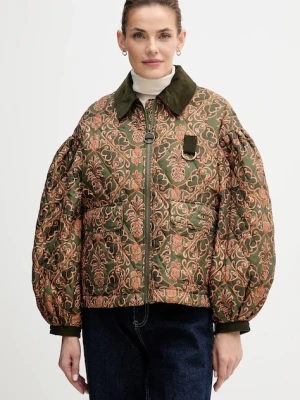 Barbour kurtka x Farm Rio kolor multicolor przejściowa oversize LQU1869
