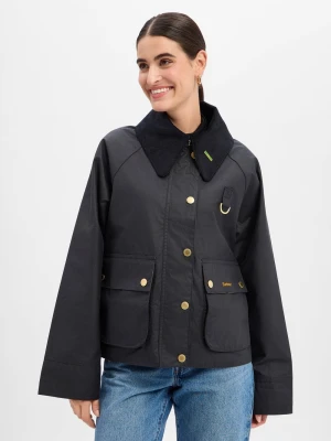 Barbour Kurtka z tkaniny woskowanej Kobiety Bawełna niebieski