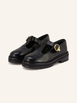 Barbour Loafersy Typu Mary Jane Ryton schwarz