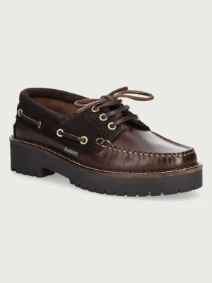 Barbour mokasyny damskie skórzane Darras brązowy