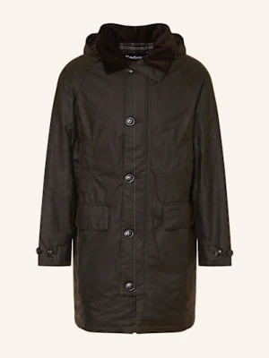 Barbour Parka Beaudale Wax Z Odpinanym Kapturem braun