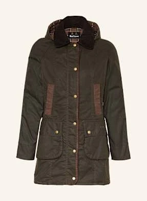 Barbour Parka Bower Wax gruen