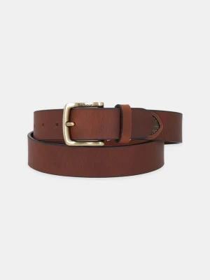 Barbour pasek skórzany brązowy