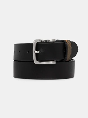 Barbour pasek skórzany męski kolor czarny MAC0467