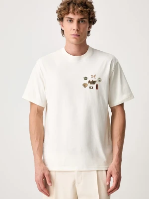 Barbour Pin Badge Graphic T-shirt bawełniany męski