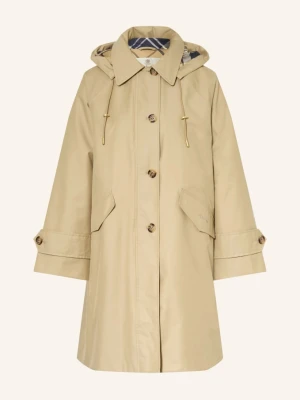 Barbour Płaszcz Harleigh Z Odpinanym Kapturem beige