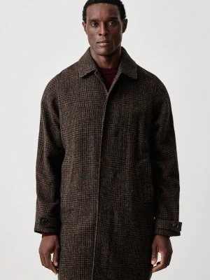 Barbour płaszcz męski wełniany Lorden brązowy