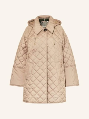 Barbour Płaszcz Pikowany Cara Z Odpinanym Kapturem beige