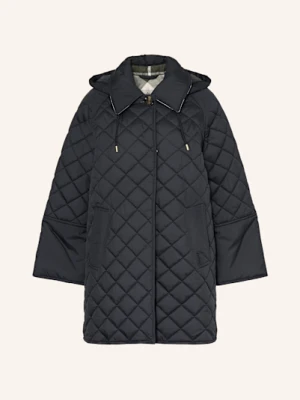 Barbour Płaszcz Pikowany Cara Z Odpinanym Kapturem blau