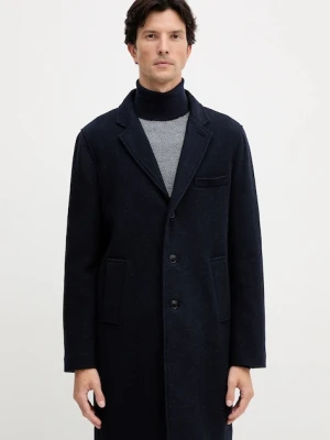 Barbour płaszcz wełniany KIRKBRIDGE kolor granatowy MWO0303