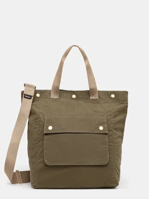 Barbour plecak bawełniany Transport 3 Way Tote / Backpack Bag zielony