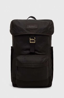 Barbour plecak Essential Wax Backpack kolor czarny duży gładki UBA0570