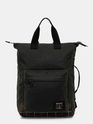 Barbour plecak Field Wax kolor zielony duży gładki UBA0714