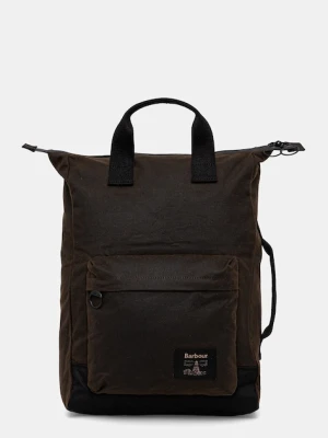 Barbour plecak Field Wax kolor zielony duży gładki UBA0714